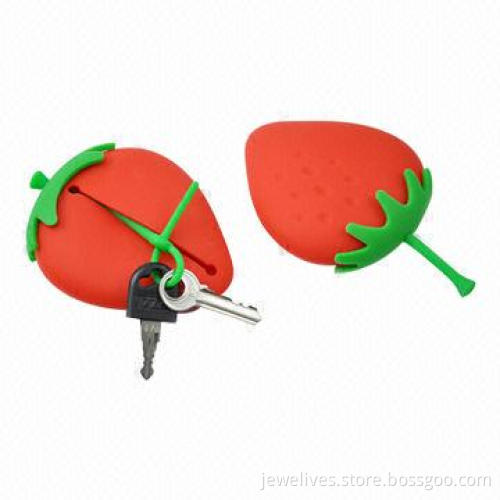 Strawberry silicone key holders